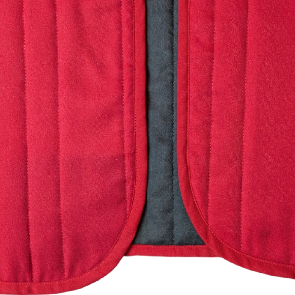 Lonquil Red Quilted Blazer Women's Size 18 Vintage - Picture 5 of 13